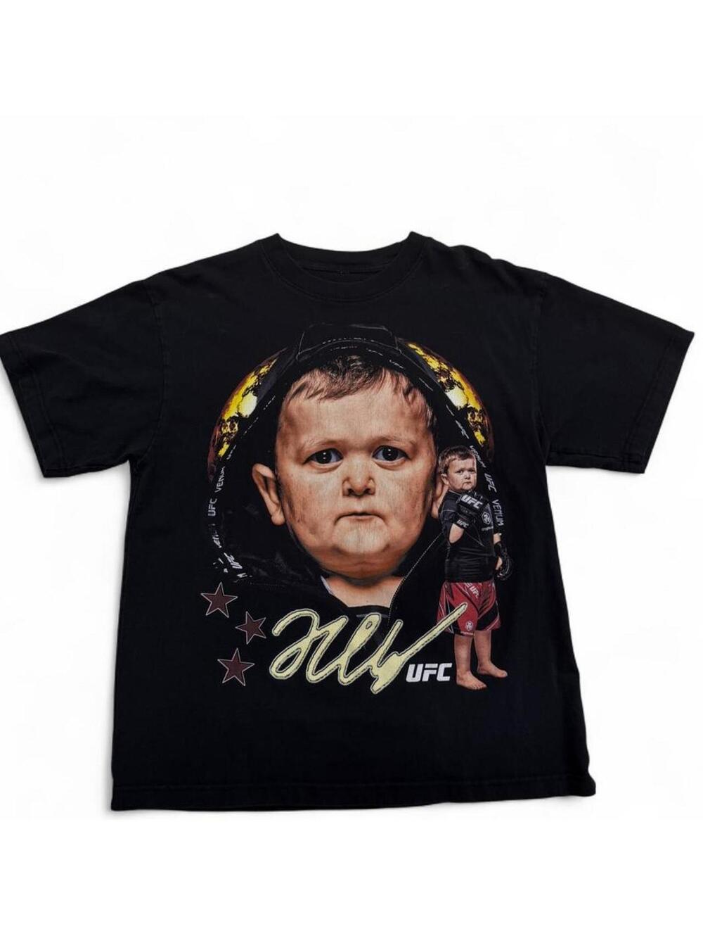 UFC Hasbulla black cotton t-shirt , size M #ufc #mma